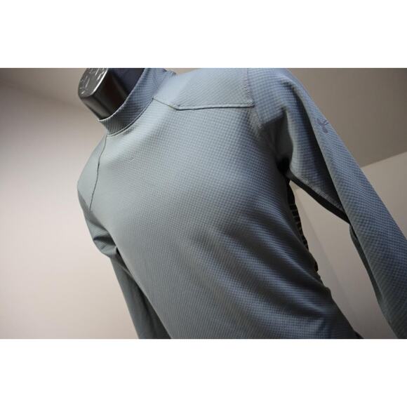 Under Armour Mock TurtleNeck Fitted Gym Shirt ColdGear Reactor Gray Mens Small - Picture 1 of 11